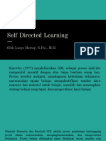 Self Directed Learning: Oleh Lusye Howay, S.Psi., M.Si