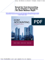 Download Solution Manual for Cost Accounting 14th Edition by Charles t Horngren Srikant m Datar Madhav Rajan