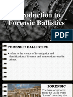 Introduction To Forensic Ballistics