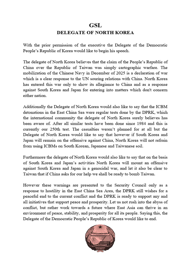 Delegate of North Korea | PDF | Travel | Politics
