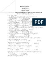 Đề KTGK 1 Hóa 9 - KĐA - TL+TN 1