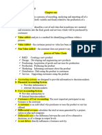 Note of Cost Accounting Incom