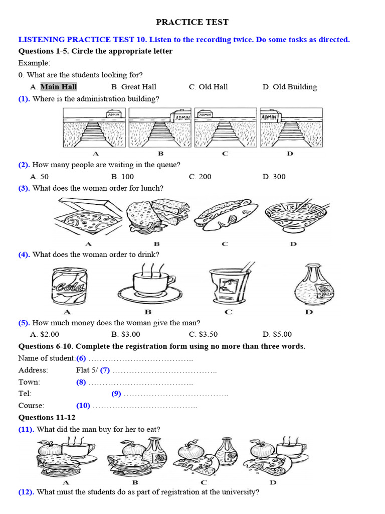 Listening Practice Test 10 | PDF | Nobel Prize