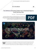 Definitive Diet Setup Guide - How To Build and Adjust A Smart Nutrition Plan