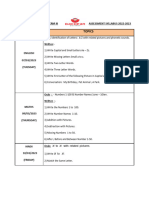 Term-Iii LKG Assessment Syllabus and Time Table.