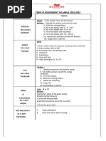 III - Term U.K.G Syllabus