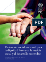 Proteccion Social Universal para La Dignidad Humana, La Justicia Social y El Desarrollo Sotenible