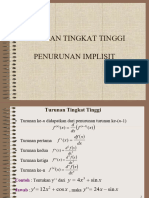 Kalkulus Turunantingkat Tinggi