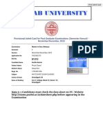 Sachin Sem-3 Admit Card PDF