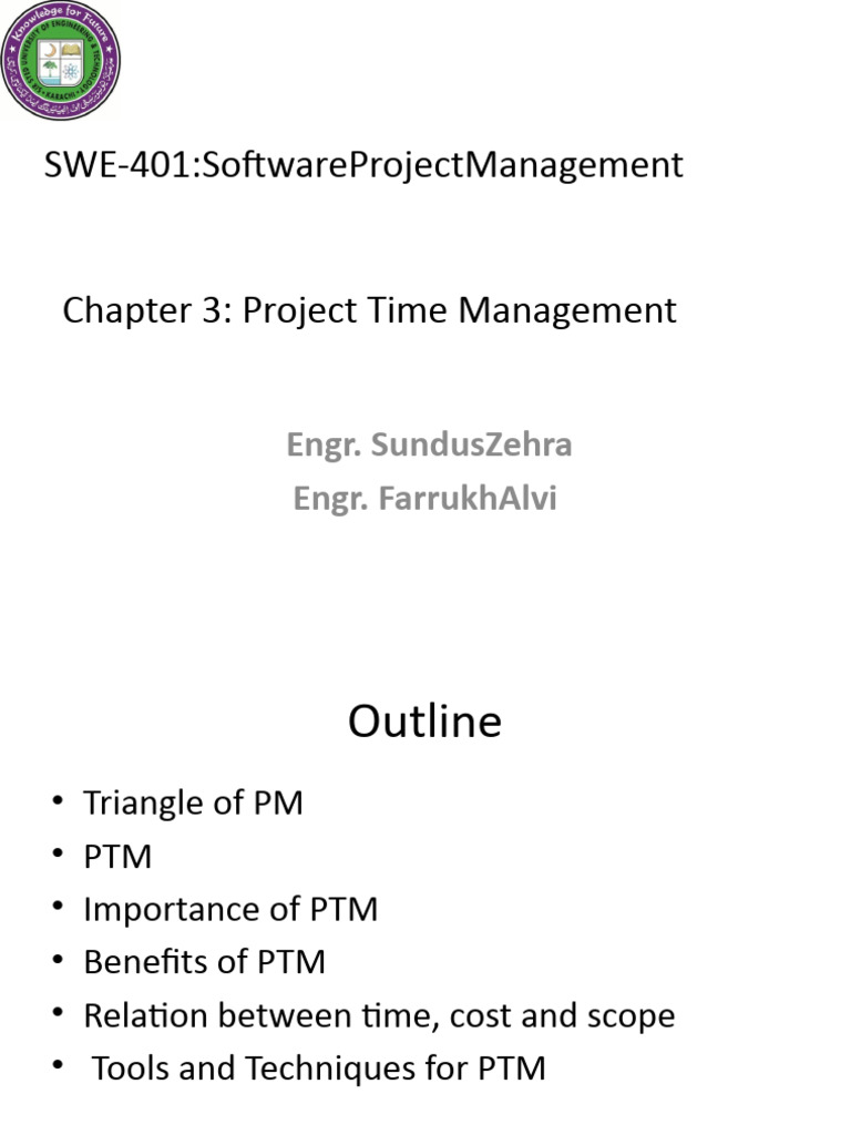 Project Time Management Essentials | PDF | Project Management | Time ...