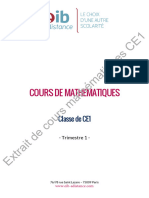 Extrait de Cours CE1 Mathmatiques