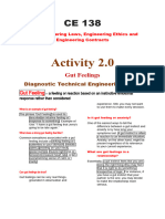 Activity 13.0 Gut Feelings Diagnostic Technical Engineering Skills CE 138