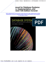 Solution Manual For Database Systems Design Implementation and Management 13th Edition Coronel