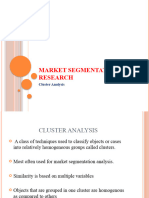 Market Segmentation - Cluster Analysis