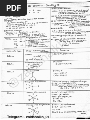 Chemical Bonding ( Printable)