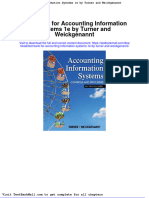 Test Bank For Accounting Information Systems 1e by Turner and Weickgenannt