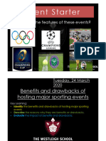 Benefits and Drawbacks of Major Sporting Events