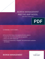 Biorisk Management and The Amp Model