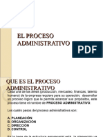 El Proceso Administrativo