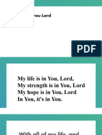 My Life Is in You Lord