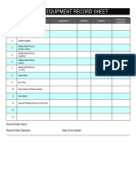 Safetyequipment Recordsheet