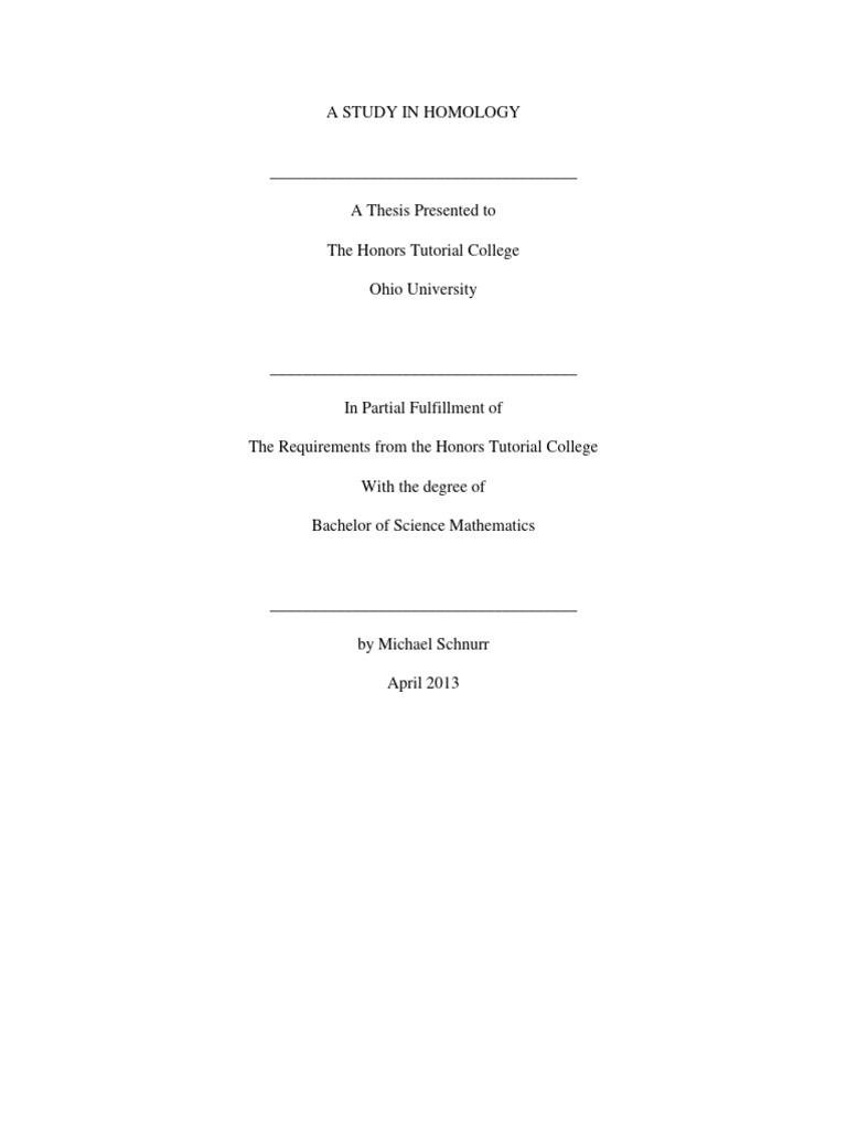 Thesis Final Electronic Pdf Topology Group Mathematics
