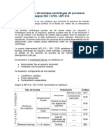 Clasificacion de La Bombas Api 610 Iso13709