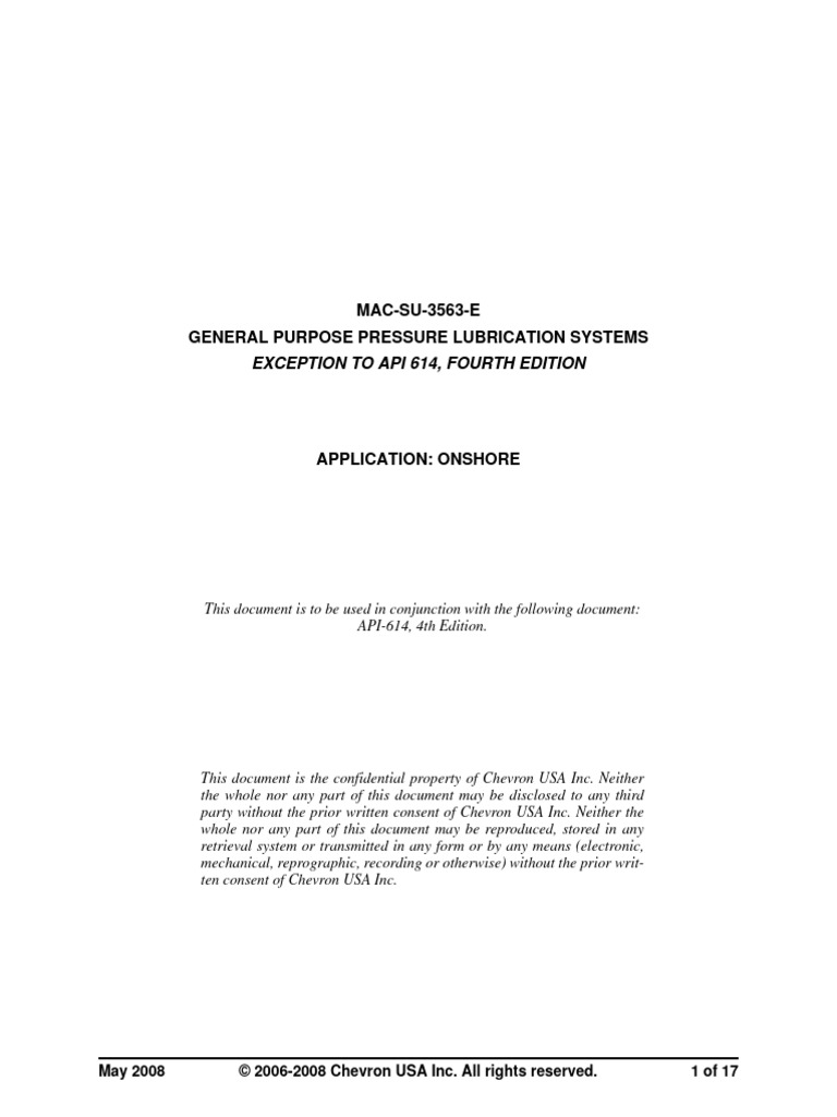 API 614 Comments Mac-Su-3563-E | PDF | Pipe (Fluid Conveyance) | Pump