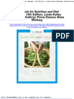 Test Bank For Nutrition and Diet Therapy 10th Edition Linda Kelley Debruyne Kathryn Pinna Eleanor Noss Whitney