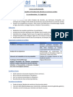 Brochure Licence Professionnelle Techniques D'enquête Et D'analyse Des Données en Sciences Sociales