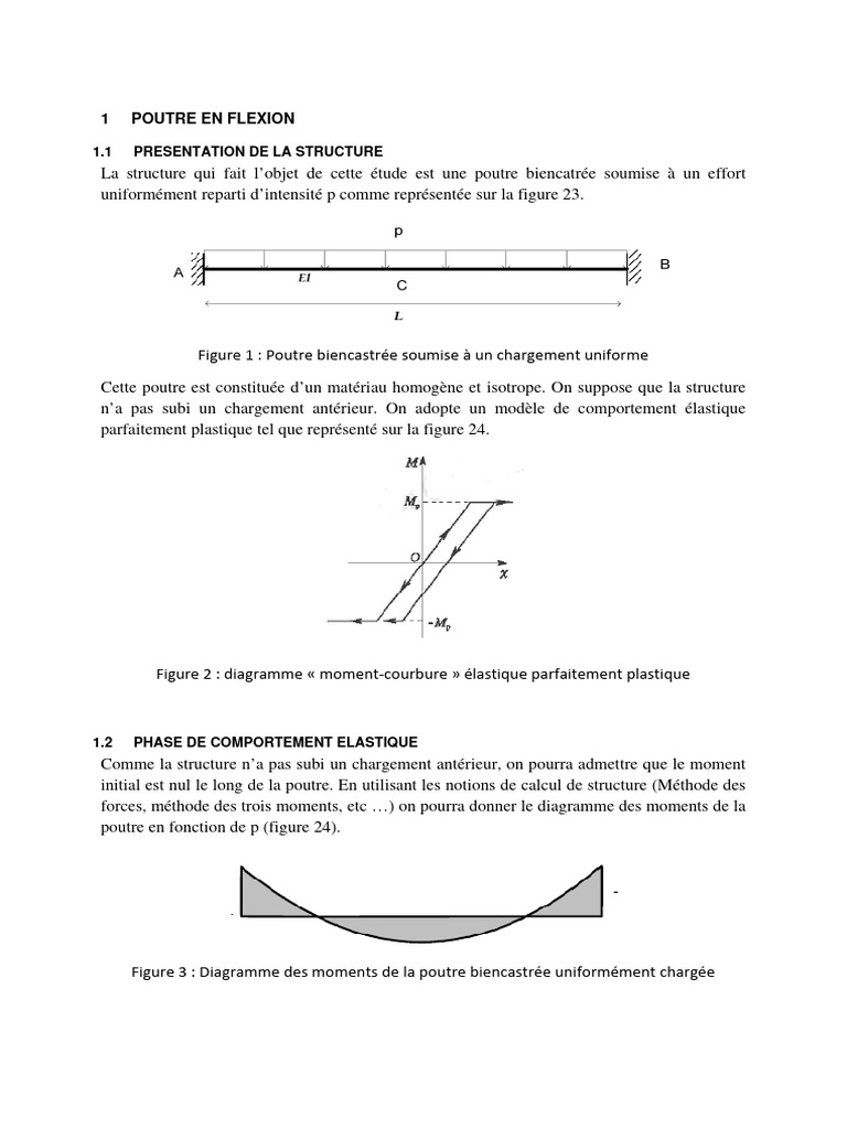 Poutre Bi Encastrée | PDF | Physique appliquée et interdisciplinaire ...