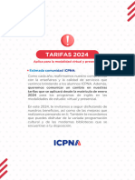 Comunicado Tarifas 2024-1