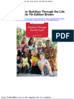 Test Bank For Nutrition Through The Life Cycle 7th Edition Brown