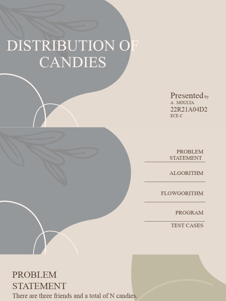 Equal Candy Distribution Among Friends | PDF