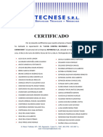CERTIFICADO DE CAPACITACION - EXTINTORES - REYMOSA Materiales 630