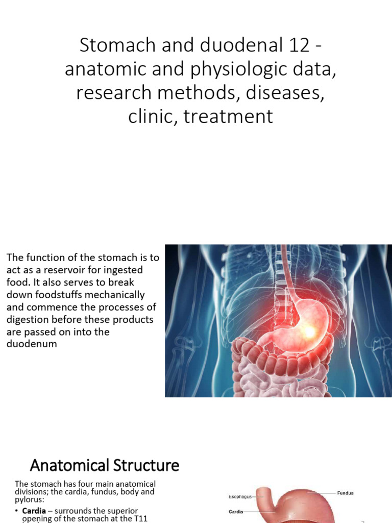 1 Gastric And Duodenal Peptic Ulcer Disease 1 Pdf Stomach