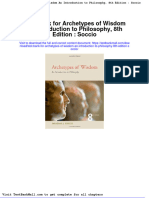Test Bank For Archetypes of Wisdom An Introduction To Philosophy 8th Edition Soccio