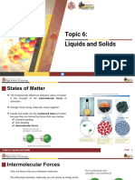 Topic 6 - Liquids and Solids