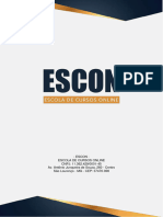 Escon - Escola de Cursos Online CNPJ: 11.362.429/0001-45 Av. Antônio Junqueira de Souza, 260 - Centro São Lourenço - MG - CEP: 37470-000