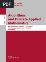 Amitabha Bagchi, Rahul Muthu - Algorithms and Discrete Applied Mathematics 2023