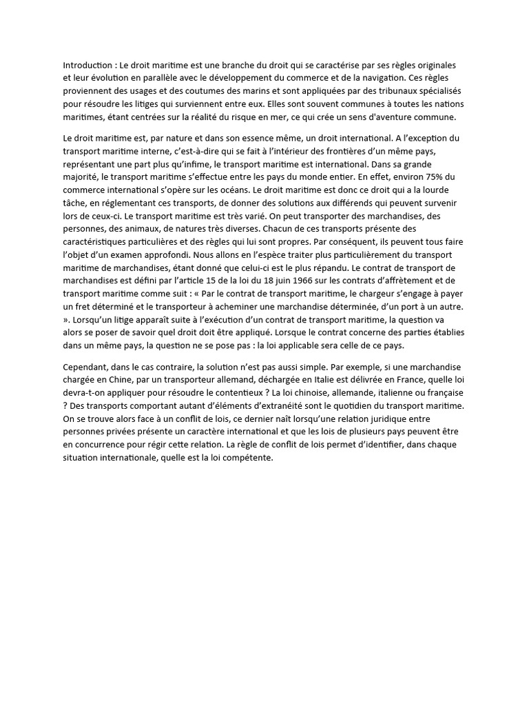 Introduction Dip | PDF | Transport | Loi