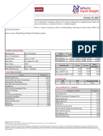 Factsheet NIFTY50 Equal Weight