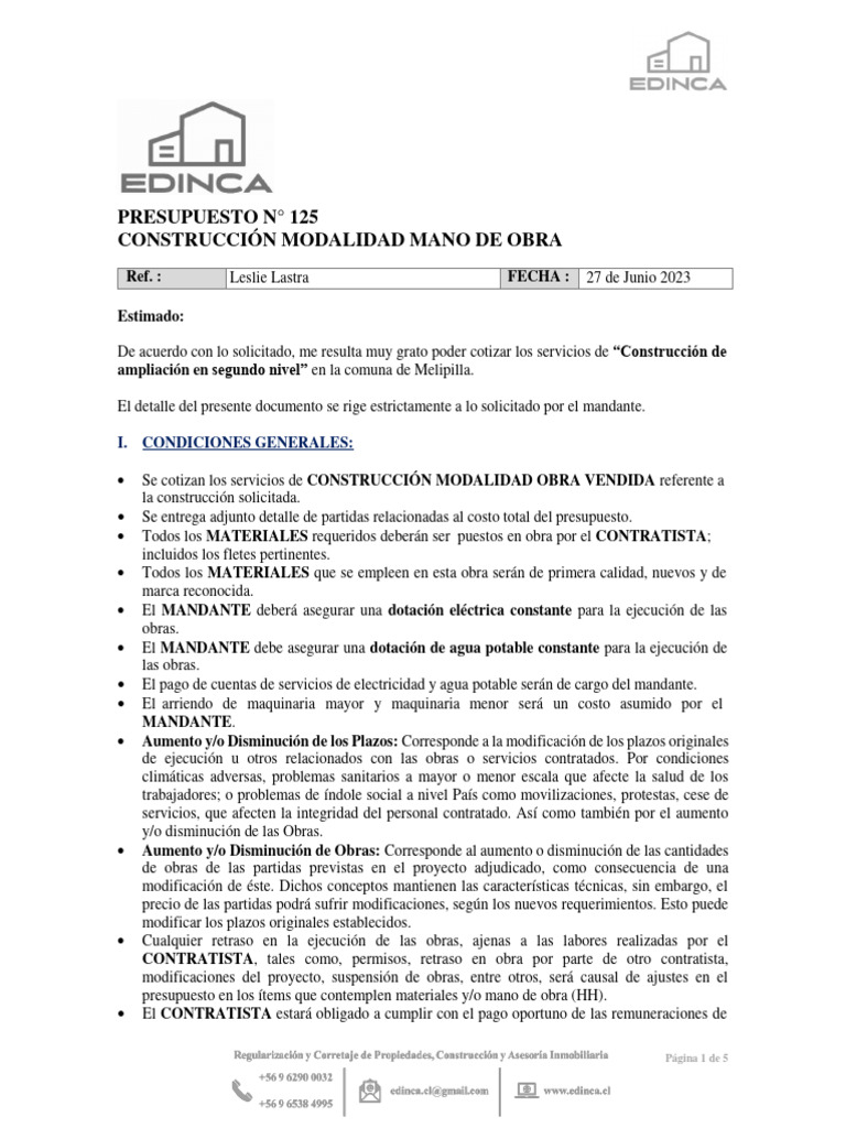Presupuesto jardin super kids pdf presupuesto materiales