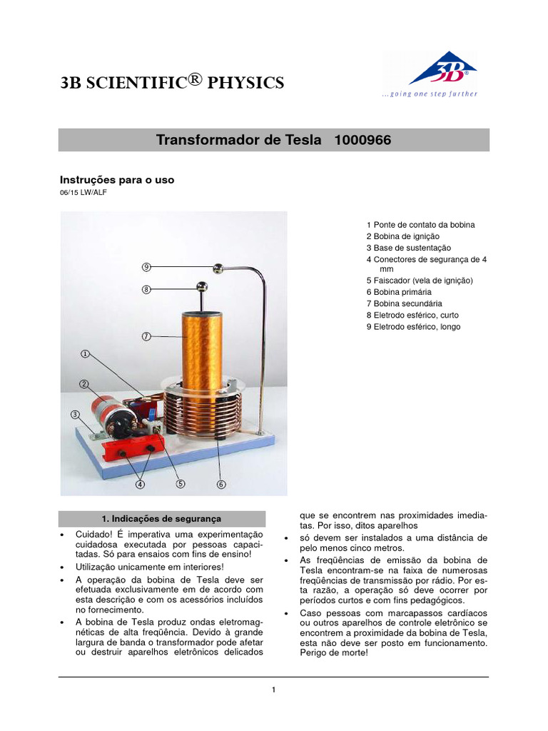 Transformador de Tesla | PDF | Indutor | Transformador