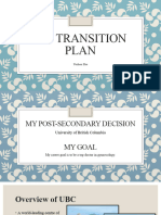 My Transition Plan