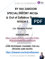 Special MCQs NOTES THZ Session 2 Pranav Popat