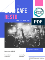 Proposal Ulang Tahun Dano Cafe Resto - by JS