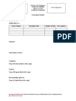 PED104 Template For Curriculum Checklist