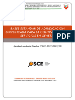 Bases Estándar de Adjudicación Simplificada para La Contratación de Servicios en General