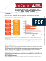 Occurrence of Gastrointestinal Adverse Events Upon GLP-1 Receptor Agonist Initia